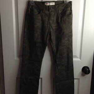 Levi's 511 Slim Fit Performance, Youth 14; Camo pattern, Quality, rugged, Jeans
